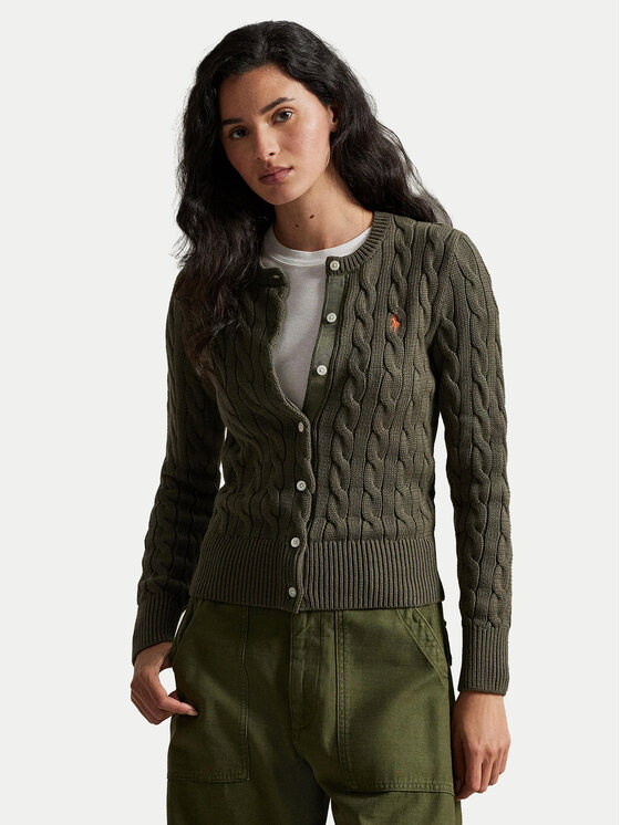 Polo Ralph Lauren Kardiganas · Žalia · Slim Fit