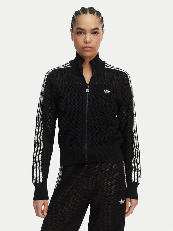 adidas Kardiganas · Juoda · Slim Fit