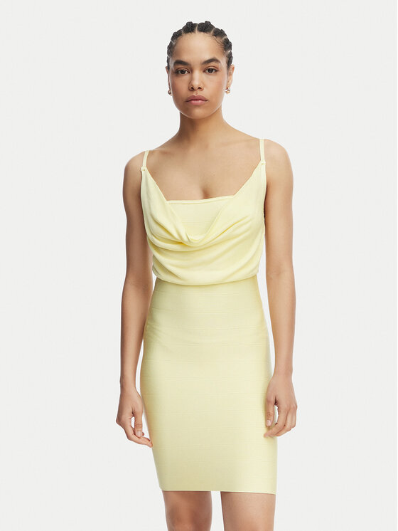 Kodas SUN15 Guess Kokteilinė suknelė · Geltona · Mini