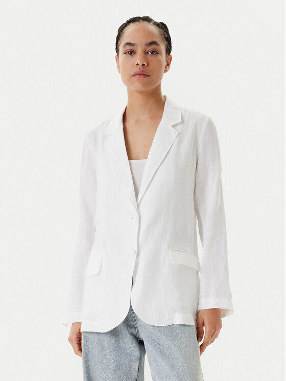 United Colors Of Benetton Švarkas · Balta · Regular Fit