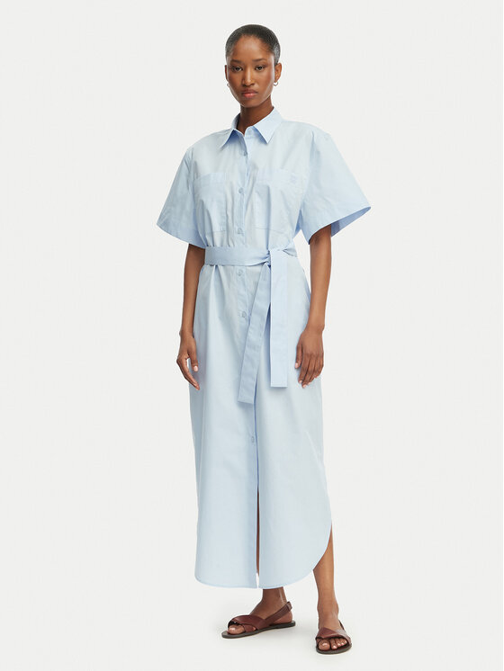 Kodas SUN15 HUGO Marškinių tipo suknelė · Šviesiai mėlyna · Midi