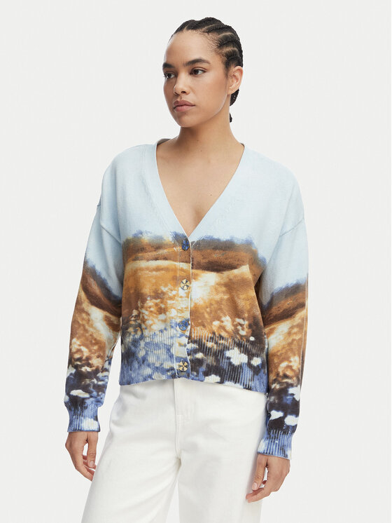 Desigual Kardiganas · Šviesiai mėlyna · Regular Fit