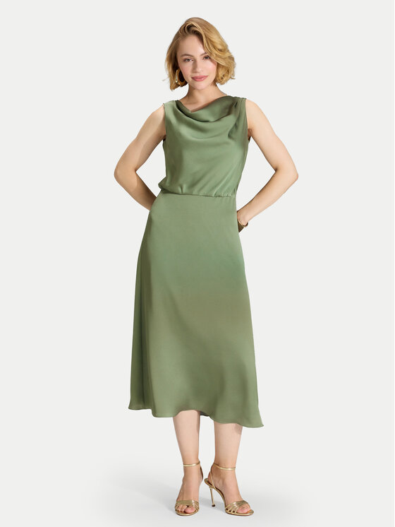 Kodas SUN15 Swing Kokteilinė suknelė · Žalia · Midi