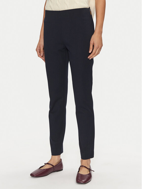 LAUREN RALPH LAUREN Medžiaginės kelnės · Tamsiai mėlyna · Slim Fit