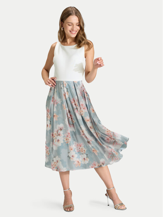 Kodas SUN15 Swing Kokteilinė suknelė · Žydra · Midi