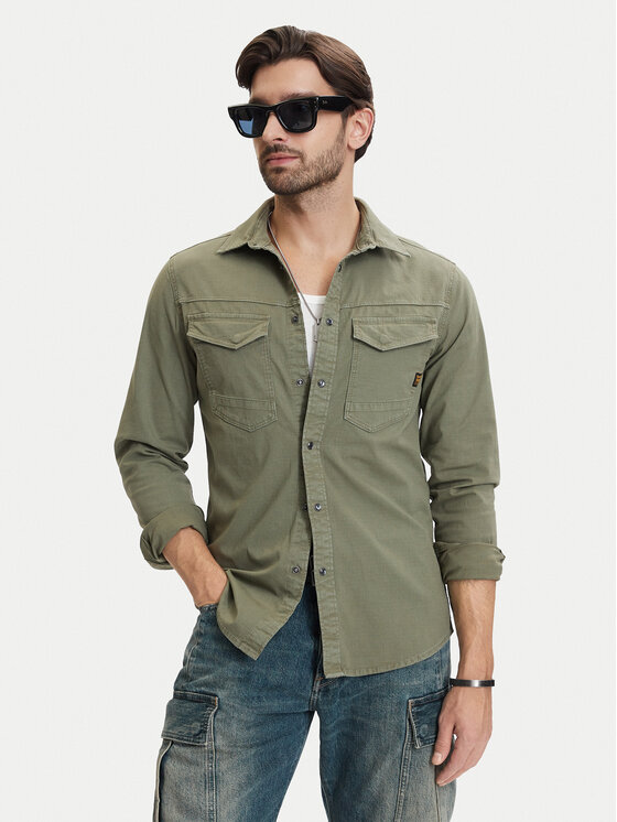 G-Star Raw Marškiniai · Žalia · Slim Fit