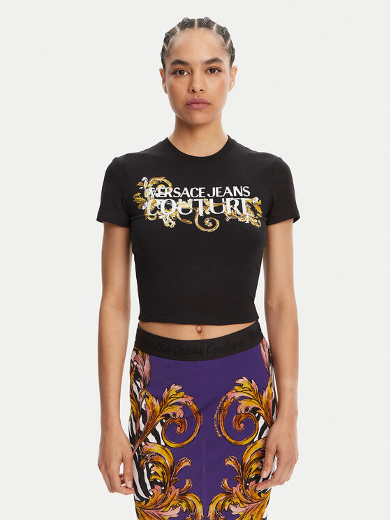 Versace Jeans Couture Marškinėliai · Juoda