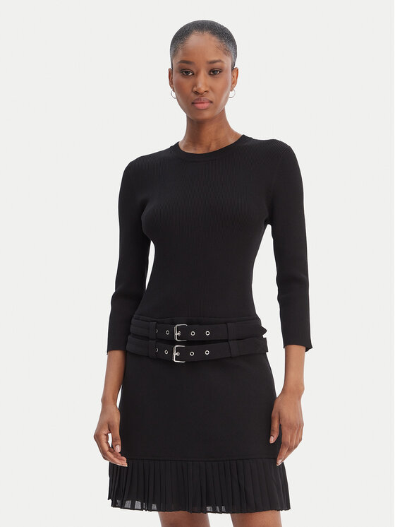 Morgan Trikotažinė suknelė · Juoda · Mini