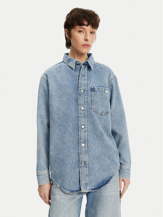 Kodas SUN15 Calvin Klein Jeans džinsiniai marškiniai  · Mėlyna