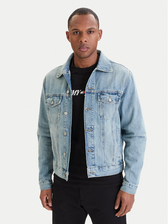 Kodas SUN15 Tommy Jeans Džinsinė striukė · Žydra