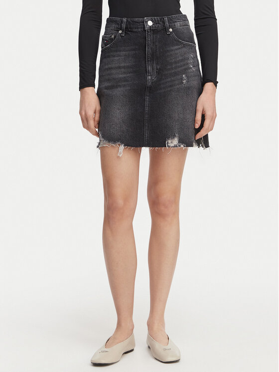Kodas 20MAY Tommy Jeans Džinsinis sijonas · Juoda · Mini