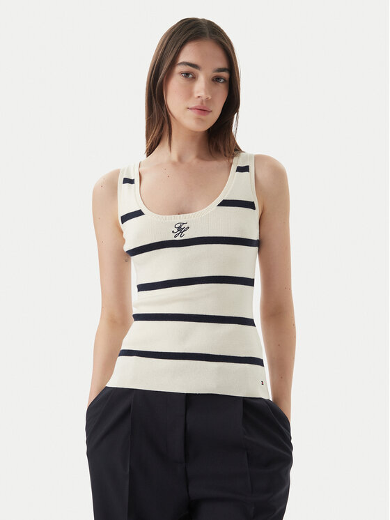 Kodas 20MAY Tommy Hilfiger Marškinėliai · Kreminė