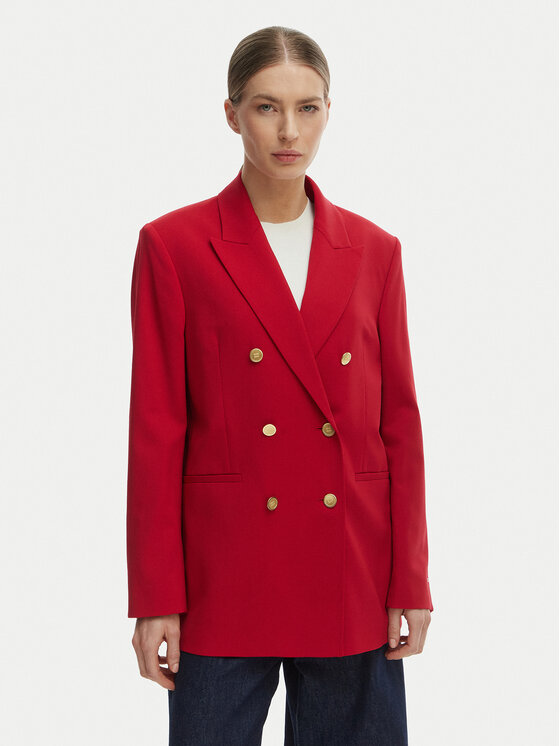 Tommy Hilfiger Švarkas · Raudona · Relaxed Fit