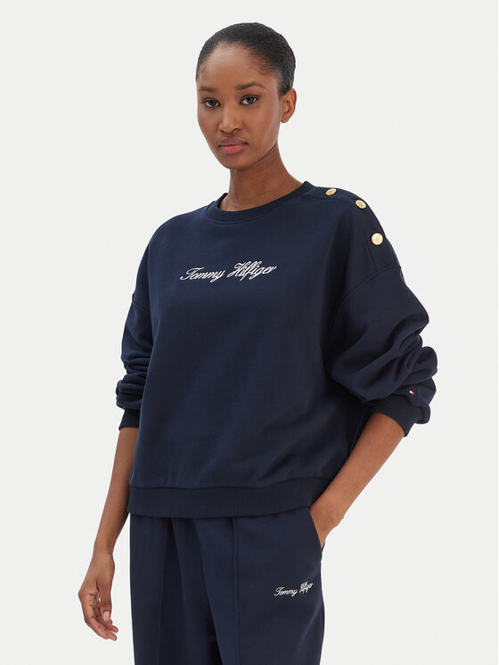 Tommy Hilfiger Džemperis · Tamsiai mėlyna · Relaxed Fit