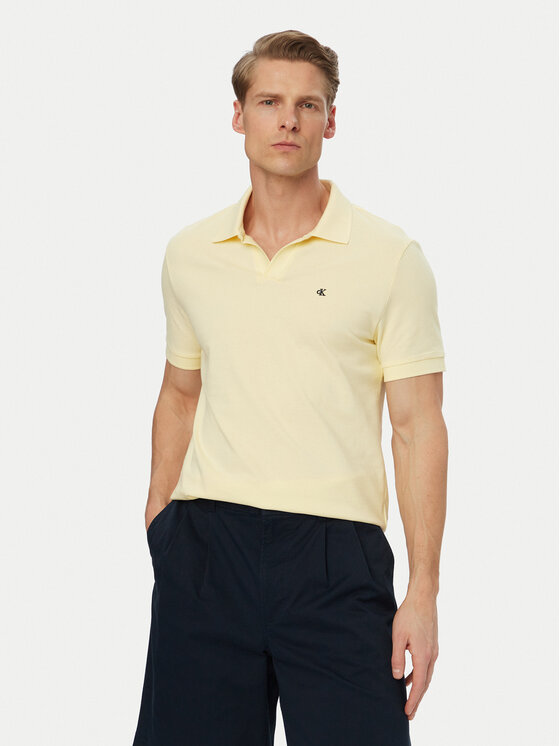Kodas SUN15 Calvin Klein Jeans Polo marškinėliai · Šviesiai geltona