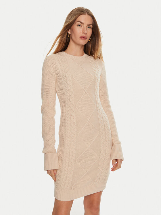 Guess Trikotažinė suknelė · Smėlio · Mini