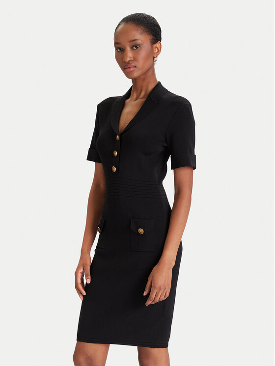 Guess Trikotažinė suknelė · Juoda · Mini