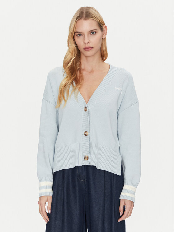 Guess Jeans Kardiganas · Žydra · Regular Fit