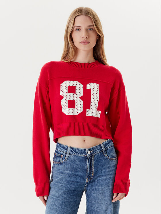 Guess Jeans Megztinis · Raudona · Regular Fit