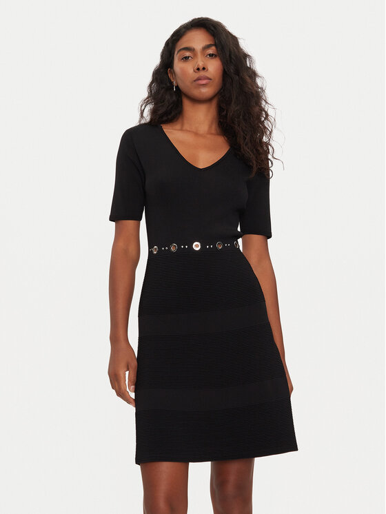 Morgan Trikotažinė suknelė · Juoda · Mini