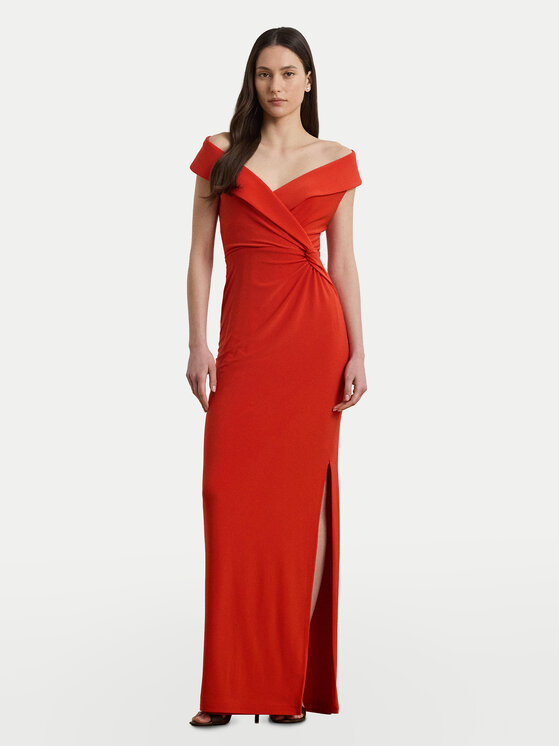 LAUREN RALPH LAUREN Vakarinė suknelė · Oranžinė · Maksi