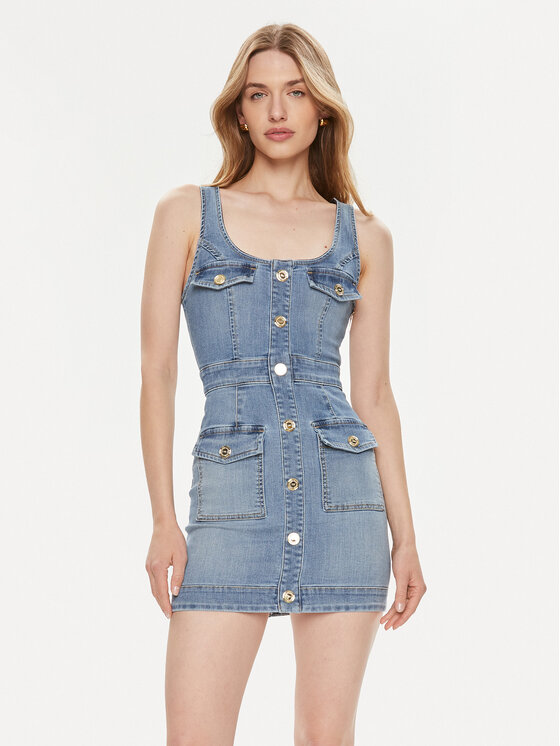 Kodas SUN15 Elisabetta Franchi Džinsinė suknelė · Mėlyna · Mini