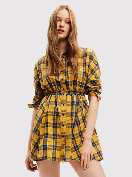 Desigual Marškinių tipo suknelė · Geltona · Mini