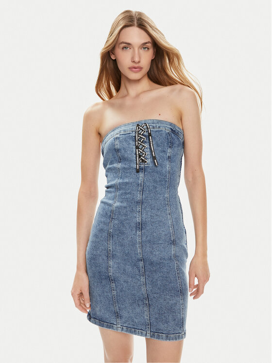 Karl Lagerfeld Jeans Džinsinė suknelė · Tamsiai mėlyna · Mini