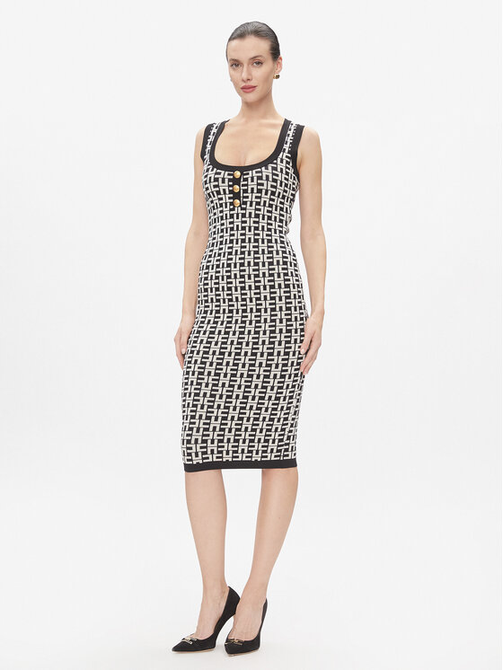 Elisabetta Franchi Trikotažinė suknelė · Juoda · Midi