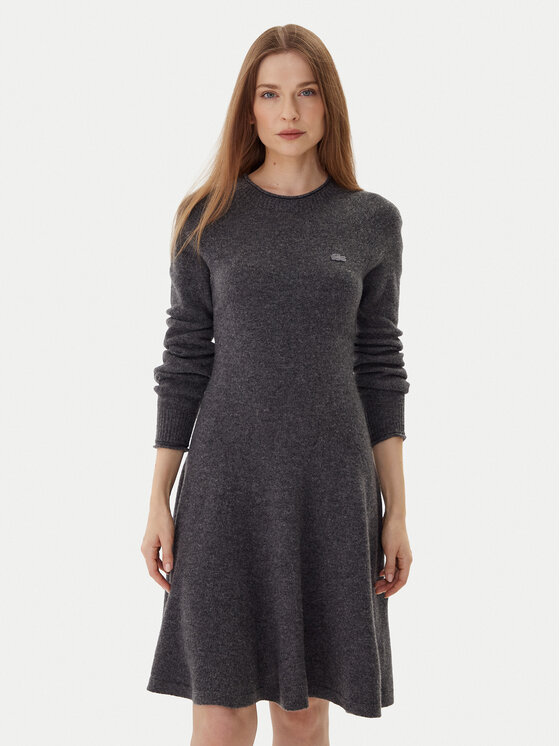 Lacoste Trikotažinė suknelė · Pilka · Mini