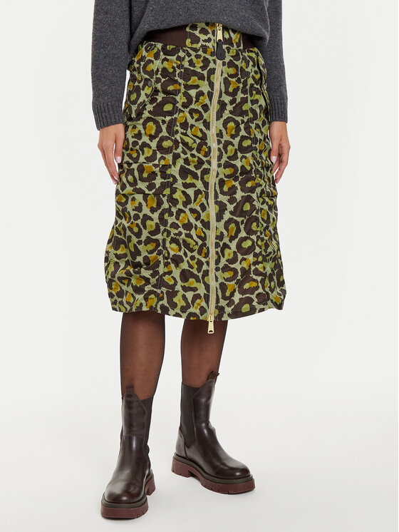 Alpha Industries Midi sijonas · Žalia · Midi