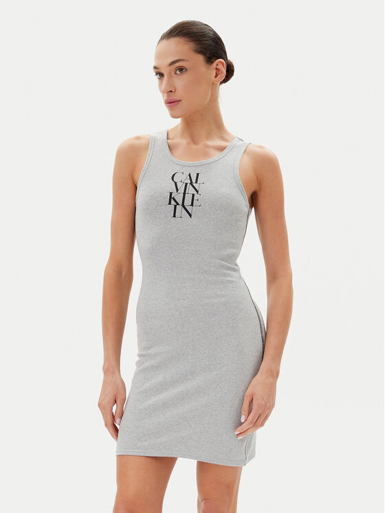 Calvin Klein Jeans Kasdieninė suknelė · Pilka · Mini