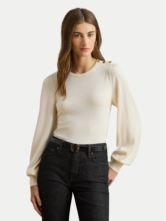 LAUREN RALPH LAUREN Megztinis · Smėlio · Relaxed Fit
