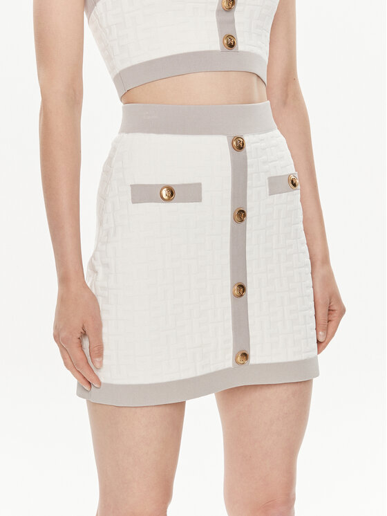 Kodas SUN15 Elisabetta Franchi Mini sijonas · Balta · Mini