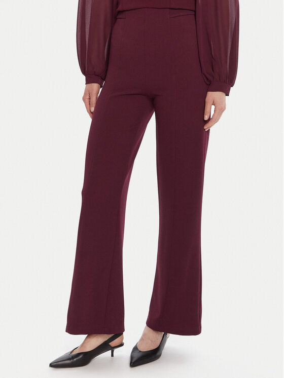 Rinascimento Medžiaginės kelnės · Vyšninė · Regular Fit