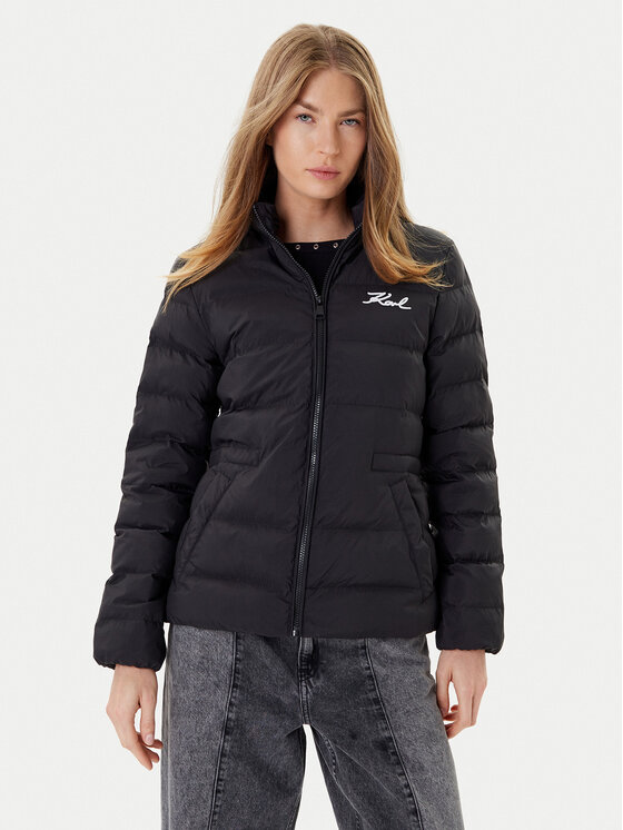 KARL LAGERFELD Demisezoninė striukė · Juoda