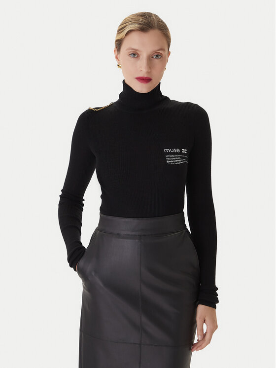 Elisabetta Franchi Golfas · Juoda · Regular Fit