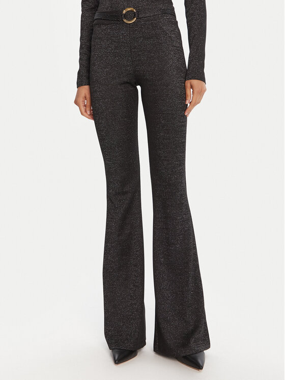 Just Cavalli Medžiaginės kelnės · Juoda · Regular Fit