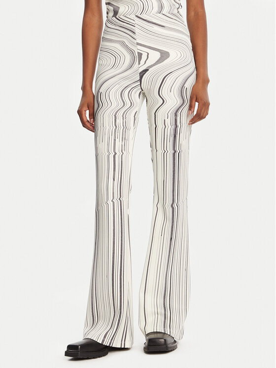 Desigual Medžiaginės kelnės · Écru · Regular Fit