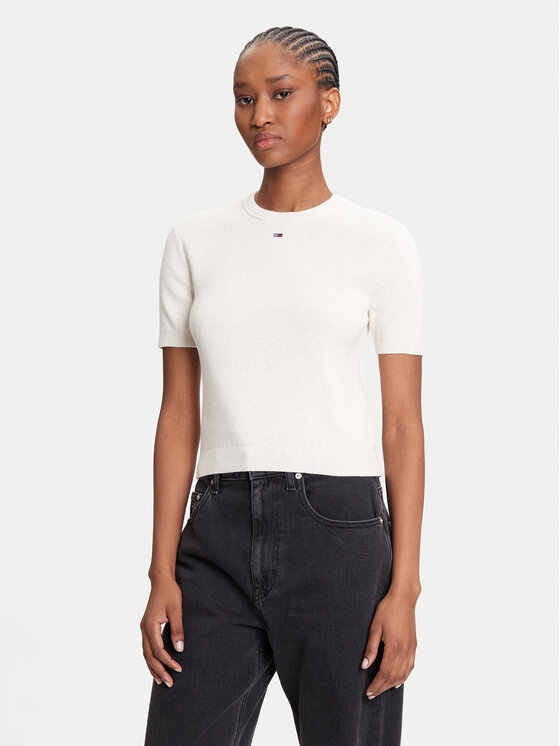 Tommy Jeans Megztinis · Smėlio · Regular Fit