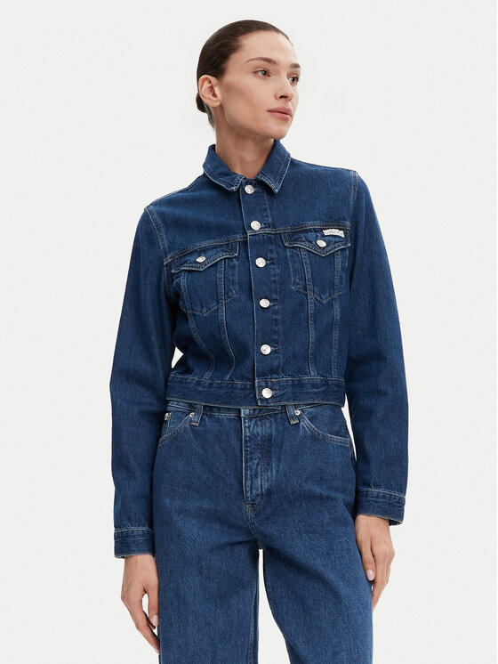 Kodas SUN15 Calvin Klein Jeans Džinsinė striukė · Mėlyna