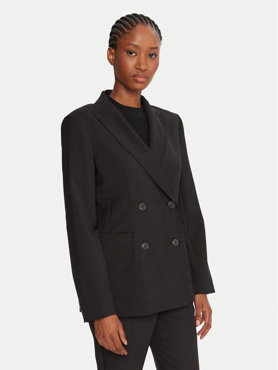 Weekend Max Mara Švarkas · Juoda · Slim Fit