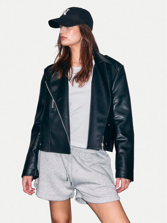 Kodas SUN15 Noisy May Dirbtinės odos striukė · Juoda