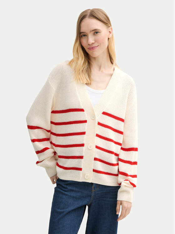 Tom Tailor Denim Kardiganas · Smėlio · Regular Fit