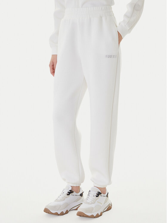Guess Sportinės kelnės · Balta · Regular Fit