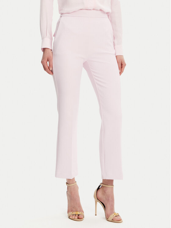Elisabetta Franchi Medžiaginės kelnės · Rožinė · Regular Fit