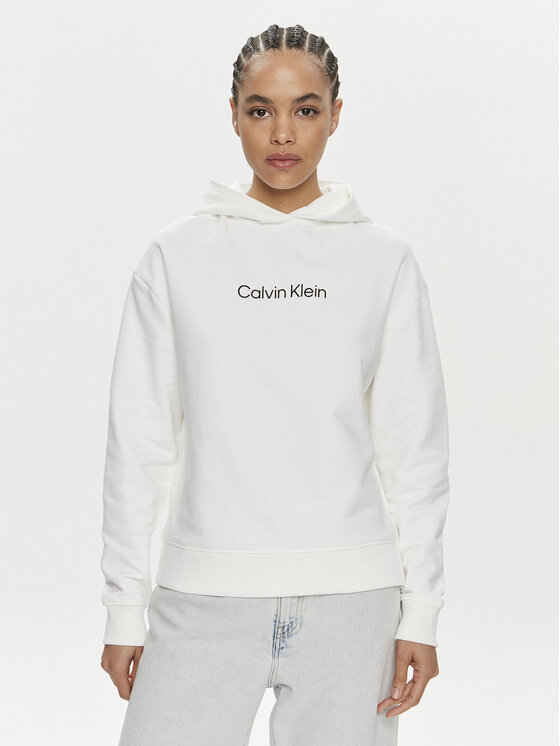 Calvin Klein Džemperis · Balta · Regular Fit