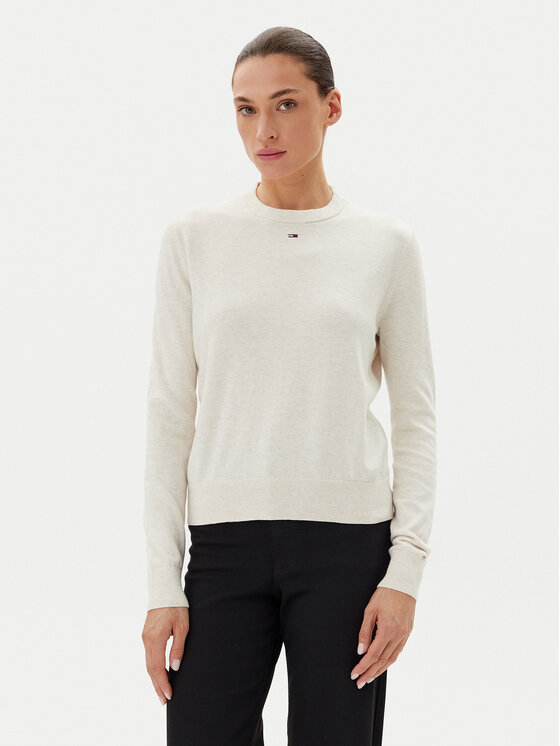 Tommy Jeans Megztinis · Smėlio · Regular Fit