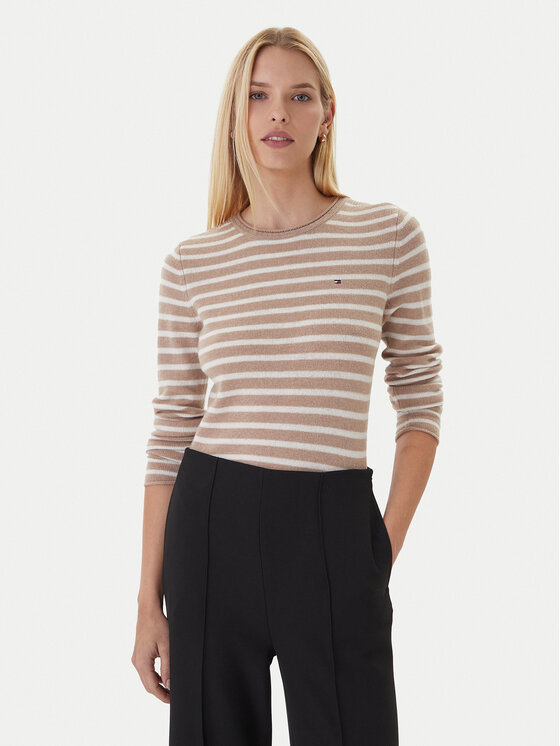 Tommy Hilfiger Megztinis · Smėlio · Regular Fit