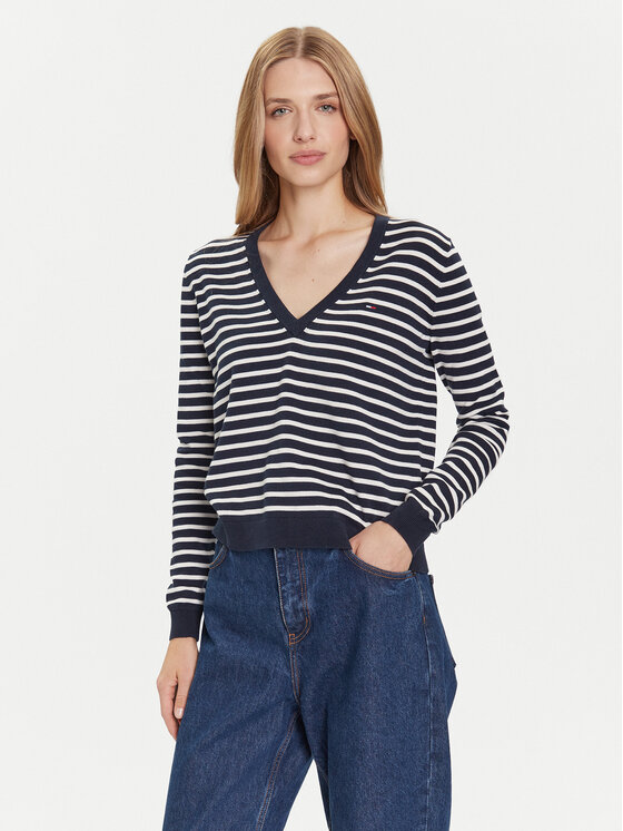 Tommy Jeans Megztinis · Tamsiai mėlyna · Regular Fit
